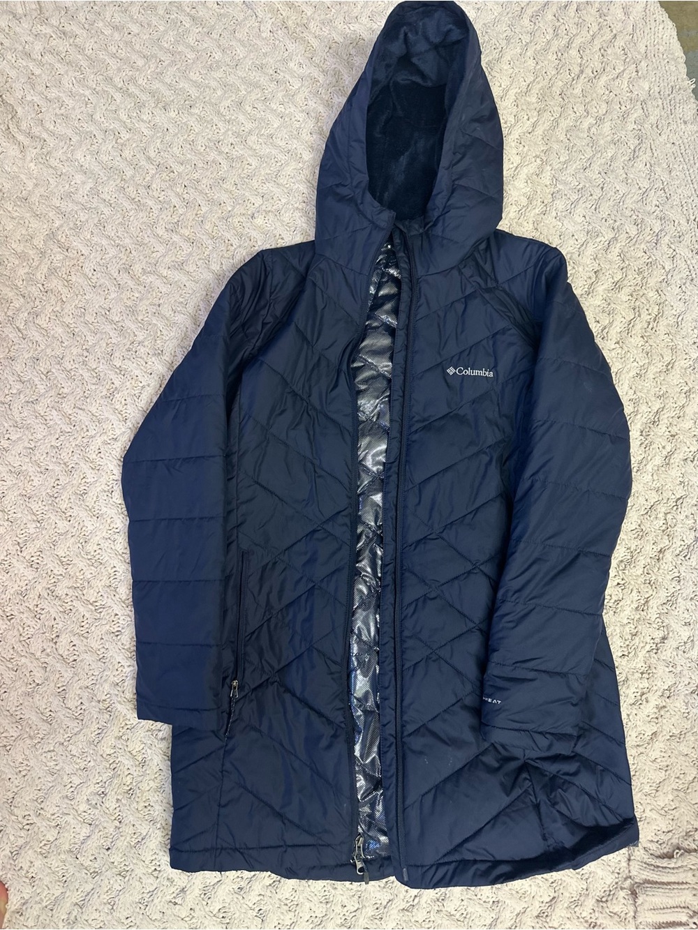 Columbia Women’s Navy Hooded Insulated Jacket